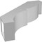 Ekena Millwork 5-in. W x 18-in. D x 18-in. H Valencia Architectural Grade PVC Knee Brace BRCP05X18X18VAL - alternate 6